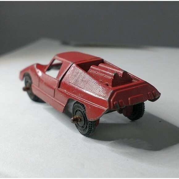 Vintage Tootsie Toy Fiat Abarth Red Made in U.S.A. Die Cast Collectible Car - Picture 5 of 13